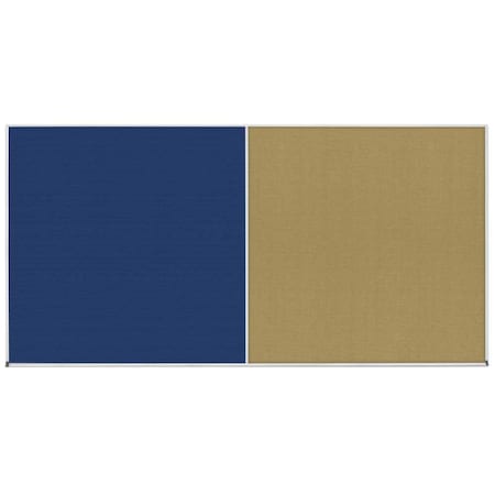 Enclosed Corkboard,1 Door,48x36,4 Fra